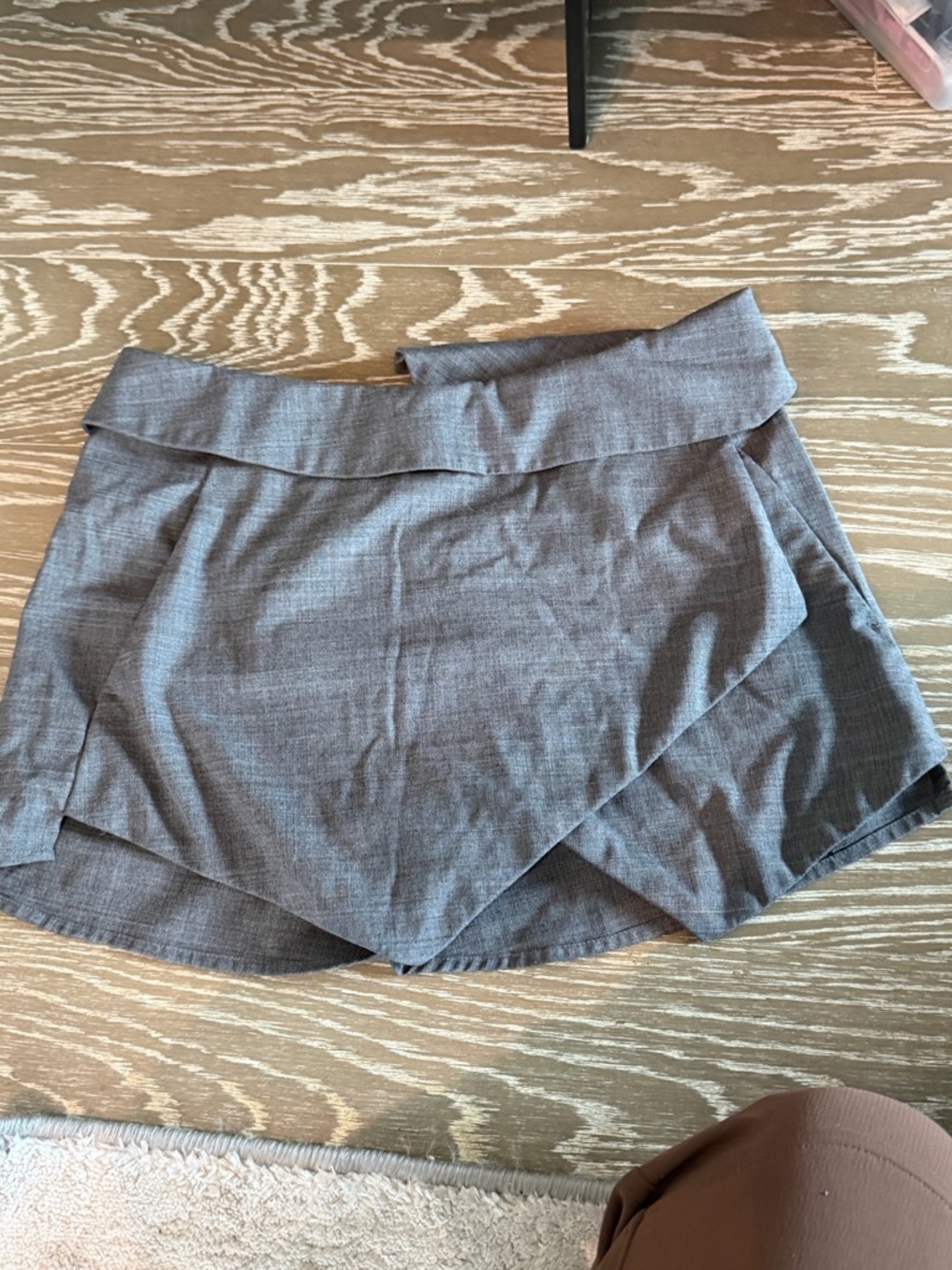 Gray skort blazer material